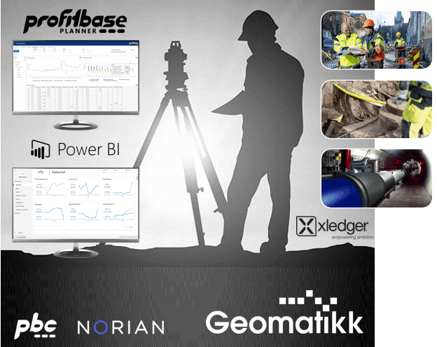 Geomatikk velger Profitbase Planner og ‘Datawarehouse To Go’ som integreres med Norians Xledger