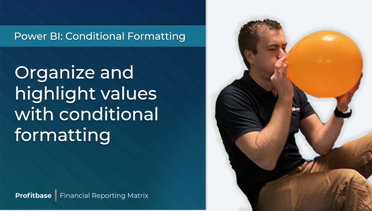 Power BI: Organize and highlight values with conditional formatting