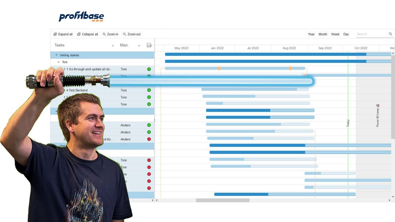 power bi gantt chart with milestones